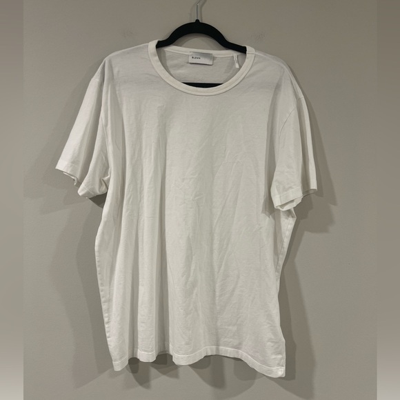 BLDWN Optic White Modern Relaxed Fit Short Sleeve Basic Tee T Shirt Size Large - Picture 1 of 4
